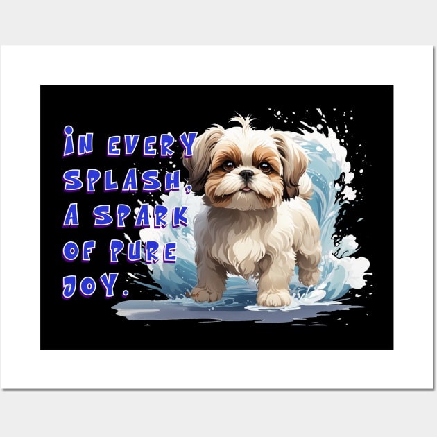 Playful Shih Tzu: Sparks of Pure Joy Wall Art by jemr